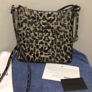 Brahmin Katie Crossbody Snow Leopard - EUC